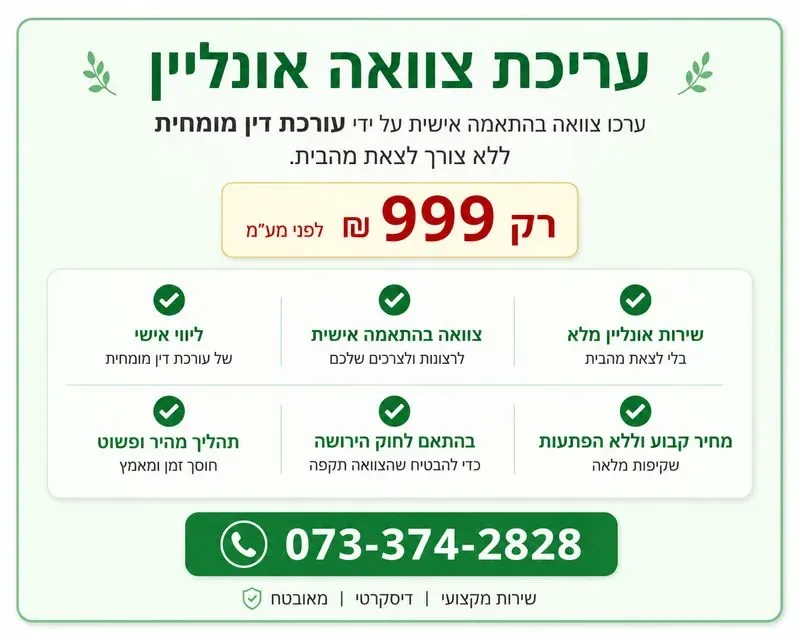 עריכת צוואה אונליין